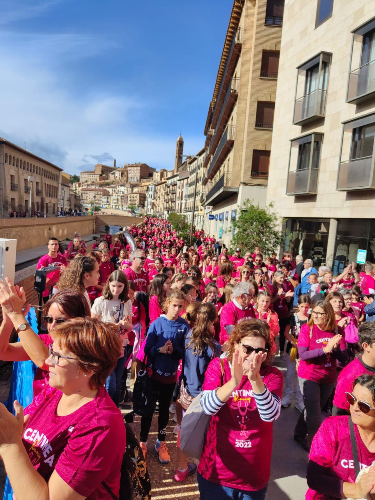 Participantes de Centinela Running por las calles de Tarazona