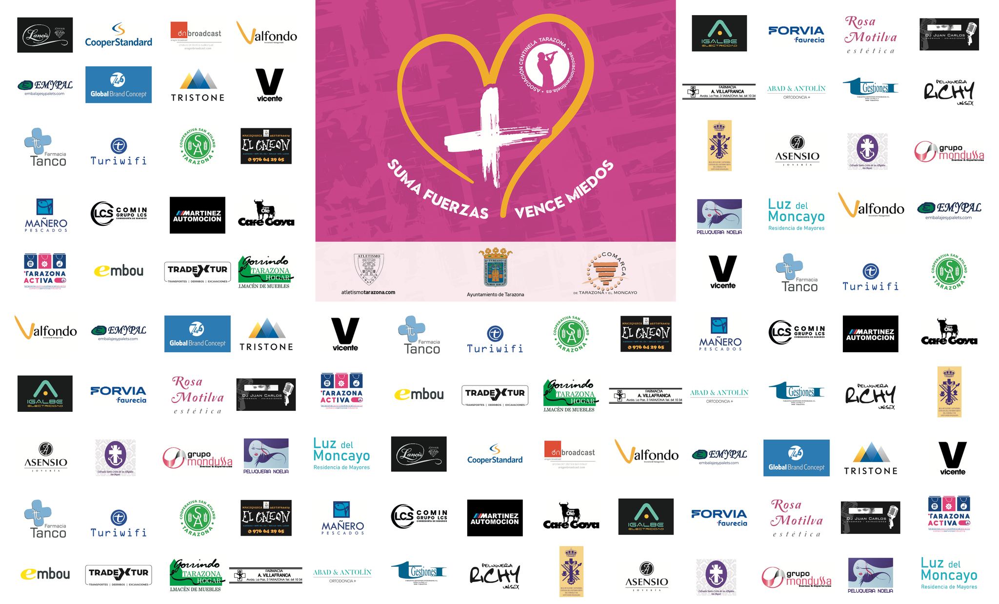 Equipo y empresas colaboradoras de Centinela Running 2023